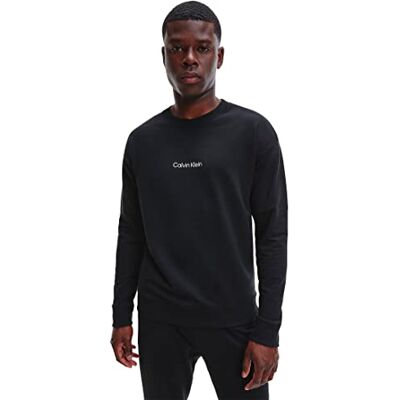 Calvin herr L/S tungviktströjor, Svart, XL Calvin herr L/S tungviktströjor, Svart, XL