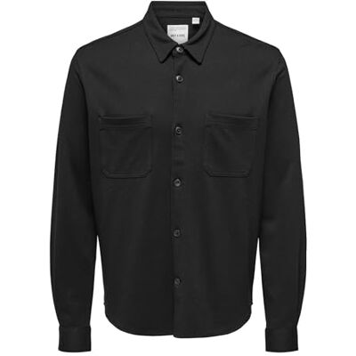 Only & Sons Onsmark Overshirt 0209 Noos, svart, XXL Only & Sons Onsmark Overshirt 0209 Noos, svart, XXL