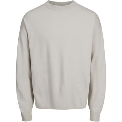 JACK & JONES JCORYKER Knit Crew Neck, Moonbeam, L JACK & JONES JCORYKER Knit Crew Neck, Moonbeam, L