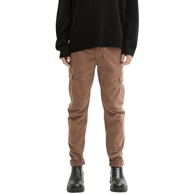 TOM TAILOR Denim herr vanliga tapered cargobyxor, 14525 – Choklad brun beige, XL TOM TAILOR Denim herr vanliga tapered cargobyxor, 14525 – Choklad brun beige, XL