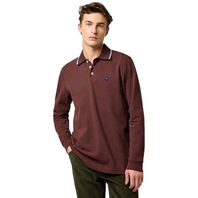 Wrangler LS pikétröja, mahogny, XXL Wrangler LS pikétröja, mahogny, XXL