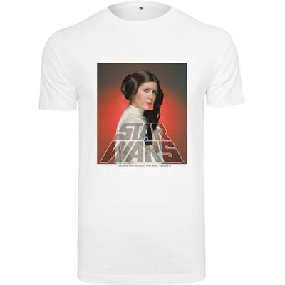 MERCHCODE Herr Star Wars Princess Leia Tee Regular Fit, bomull 100%, S, Vit, S MERCHCODE Herr Star Wars Princess Leia Tee Regular Fit, bomull 100%, S, Vit, S