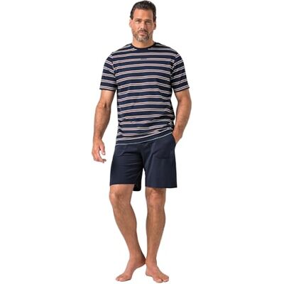 JP 1880 herr, stora storlekar, herrkläder, L-8XL, JP1880 pyjamas, hemmakläder, kort tvådelad, randig t-shirt, shorts, upp till 8 XL JP 1880 herr, stora storlekar, herrkläder, L-8XL, JP1880 pyjamas, hemmakläder, kort tvådelad, randig t-shirt, shorts, upp till 8 XL