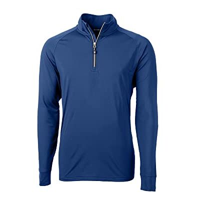 Cutter & Buck mäns Adapt Eco Knit Stretch Återvunnen Långärmad Pullover Skjorta med kvarts dragkedja, Tour Blue, 2X Cutter & Buck mäns Adapt Eco Knit Stretch Återvunnen Långärmad Pullover Skjorta med kvarts dragkedja, Tour Blue, 2X
