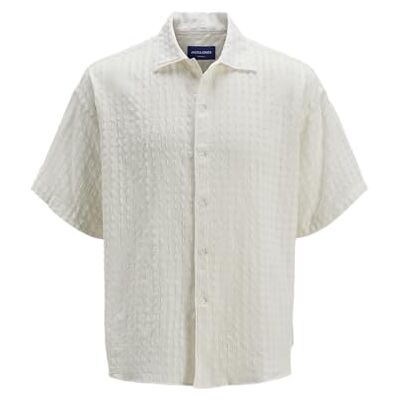 JACK & JONES Jorbellagio Seersucker Shirt Ss, Molndansare, M JACK & JONES Jorbellagio Seersucker Shirt Ss, Molndansare, M