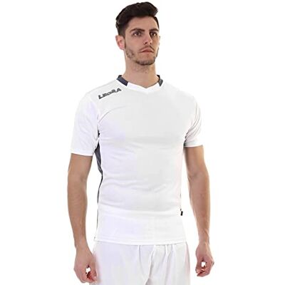 LEGEA lea srl Unisex tröja München T-shirt, Vit/grå, L LEGEA lea srl Unisex tröja München T-shirt, Vit/grå, L