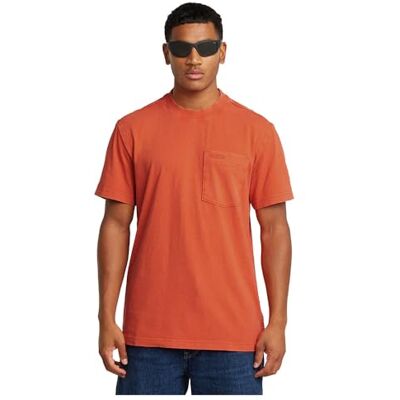 G-STAR RAW tvättad ficka R T T-shirt för män, Röd (Lt Antic Red Marte D25963-c756-h216), L G-STAR RAW tvättad ficka R T T-shirt för män, Röd (Lt Antic Red Marte D25963-c756-h216), L