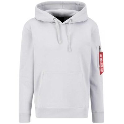 Alpha Industries Air Force Hoody Huvtröja för män Pastel Grey Alpha Industries Air Force Hoody Huvtröja för män Pastel Grey