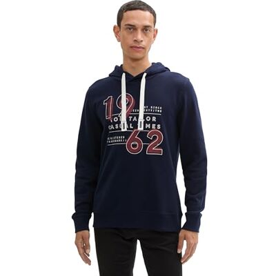 TOM TAILOR Sweatshirt för män, 10668 – himmelskaptensblå, 3XL TOM TAILOR Sweatshirt för män, 10668 – himmelskaptensblå, 3XL