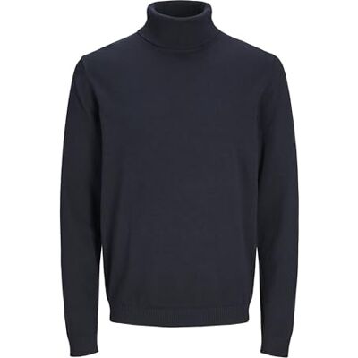 JACK & JONES Jjebasic stickad rulle hals Noos stickad tröja, marinblå blazer, XXL JACK & JONES Jjebasic stickad rulle hals Noos stickad tröja, marinblå blazer, XXL