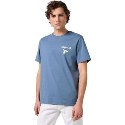 Wrangler Graphic Tee, Dammblå, M Wrangler Graphic Tee, Dammblå, M