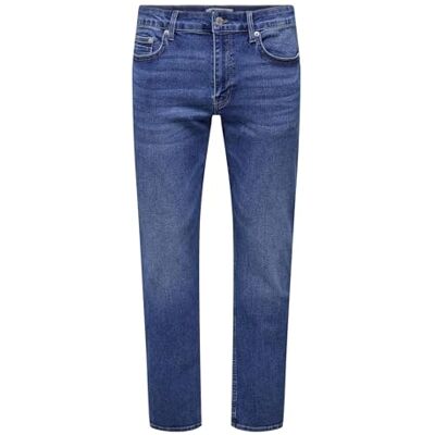 Only & Sons Onsweft Reg. Jax Box PIM DNM, Mellanblå denim, 29W / 30L Only & Sons Onsweft Reg. Jax Box PIM DNM, Mellanblå denim, 29W / 30L