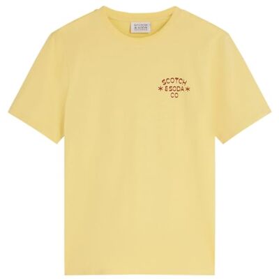 Scotch & Soda Konstverk T-shirt för vänsterbröst Scotch & Soda Konstverk T-shirt för vänsterbröst
