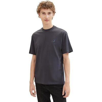TOM TAILOR Denim T-shirt för män, 29476 – kolgrå, L TOM TAILOR Denim T-shirt för män, 29476 – kolgrå, L