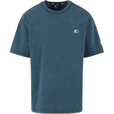 Starter Black Label Startare t-shirt för män starter Essential oversize Acid Tee, avslappnad t-shirt för män, överdimensionerad passform, Tealacid tvättad, S Starter Black Label Startare t-shirt för män starter Essential oversize Acid Tee, avslappnad t-shirt för män, överdimensionerad passform, Tealacid tvättad, S