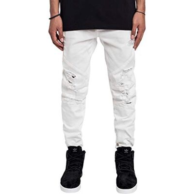 Cayler & Sons herr C&s Paneled denim byxor jeans distressed light blue/white 3032 Cayler & Sons herr C&s Paneled denim byxor jeans distressed light blue/white 3032