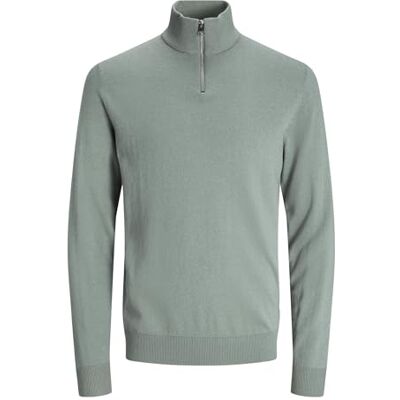JACK & JONES Jjeemil stickad halv dragkedja Noos stickad tröja, Isberggrön, S JACK & JONES Jjeemil stickad halv dragkedja Noos stickad tröja, Isberggrön, S