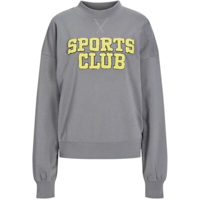 JJXX JACK & JONES Jxriri Loose Ls Crew Sweat SWT sweatshirt, mockingbird, M JJXX JACK & JONES Jxriri Loose Ls Crew Sweat SWT sweatshirt, mockingbird, M