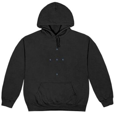 ROSALÍA unisex-vuxen officiell Merch Lux Cross huvtröja svart, Svart, XL ROSALÍA unisex-vuxen officiell Merch Lux Cross huvtröja svart, Svart, XL