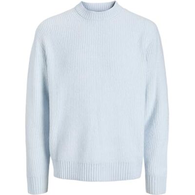 JACK & JONES Joryork Ollie stickad crew neck, Skyway, M JACK & JONES Joryork Ollie stickad crew neck, Skyway, M