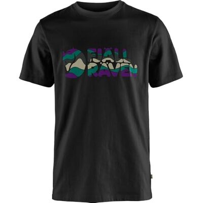Fjällräven FJALLRAVEN 12600268-550 flerfärgad logotyp T-shirt M T-shirt herr svart storlek S, Svart, S Fjällräven FJALLRAVEN 12600268-550 flerfärgad logotyp T-shirt M T-shirt herr svart storlek S, Svart, S