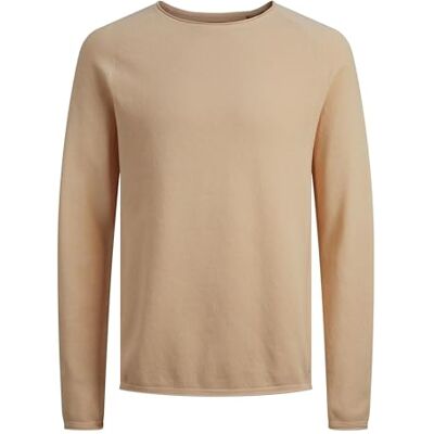 JACK & JONES Jjehill Knit Crew Neck Noos herrtröja, Aprikos Is/Detalj: Twist, XS JACK & JONES Jjehill Knit Crew Neck Noos herrtröja, Aprikos Is/Detalj: Twist, XS