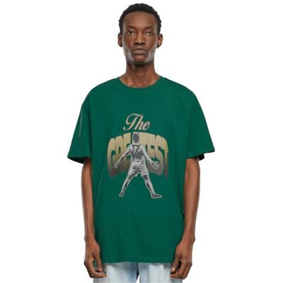 Tee Upscale herr-t-shirt, supertung oversize t-shirt, tryck t-shirt för män, överdimensionerad passform, streetwear, Grön, XS Tee Upscale herr-t-shirt, supertung oversize t-shirt, tryck t-shirt för män, överdimensionerad passform, streetwear, Grön, XS
