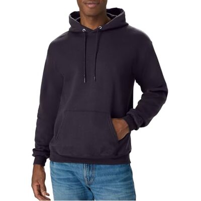 Hanes EcoSmart Midweight fleecetröja för män med huva, ogenomskinlig, Mörk aubergine, XXL Hanes EcoSmart Midweight fleecetröja för män med huva, ogenomskinlig, Mörk aubergine, XXL
