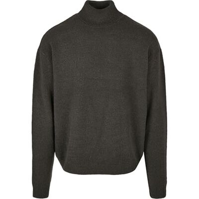 Urban Classics Tröja med oversized Roll Neck för män, Svartfågel, M Urban Classics Tröja med oversized Roll Neck för män, Svartfågel, M