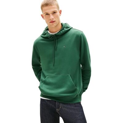 Tommy Jeans herr Tjm Reg S flagga huvtröja Dm0Dm20742 pullover huvtröja, grön (skugga tall), XS Tommy Jeans herr Tjm Reg S flagga huvtröja Dm0Dm20742 pullover huvtröja, grön (skugga tall), XS