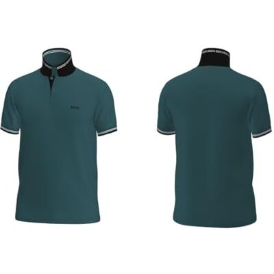 Boss Polo för män, Öppen grön 356, XXL Boss Polo för män, Öppen grön 356, XXL