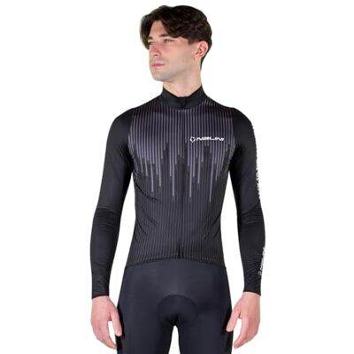 Nalini 03220101100C000.10 Ny LS Fit Herr Lång Tröja Grey/Svart 3XL Nalini 03220101100C000.10 Ny LS Fit Herr Lång Tröja Grey/Svart 3XL