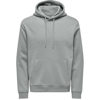 Only & Sons Onsconnor Reg Sweat Hoodie Noos, mirage gray, S Only & Sons Onsconnor Reg Sweat Hoodie Noos, mirage gray, S