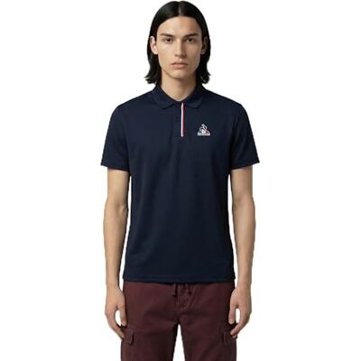 Le Coq Sportif Sortering SP Polo SS nummer 1 M Sky Captain Le Coq Sportif Sortering SP Polo SS nummer 1 M Sky Captain