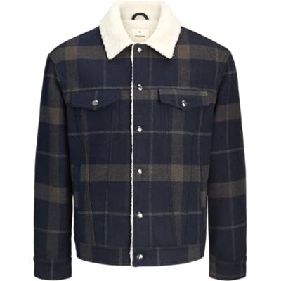 JACK & JONES Herr Jprblutexas ull Blend truckerjacka Sn, mörk marinblå, l, mörk marinblå, L JACK & JONES Herr Jprblutexas ull Blend truckerjacka Sn, mörk marinblå, l, mörk marinblå, L