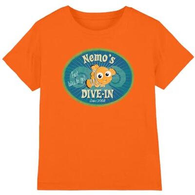Finding Nemo Hitta Nemo Nemo's dyk i unisex barn t-shirt, orange, 3-4 år, Orange, 3-4 År Finding Nemo Hitta Nemo Nemo's dyk i unisex barn t-shirt, orange, 3-4 år, Orange, 3-4 År