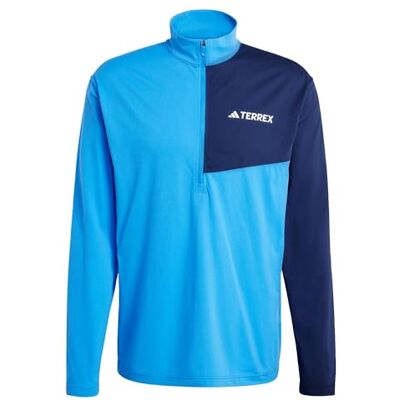 adidas Mezczyzni Terrex Multi CLIMACOOL Half Zip Long Sleeve, ray blue, L adidas Mezczyzni Terrex Multi CLIMACOOL Half Zip Long Sleeve, ray blue, L