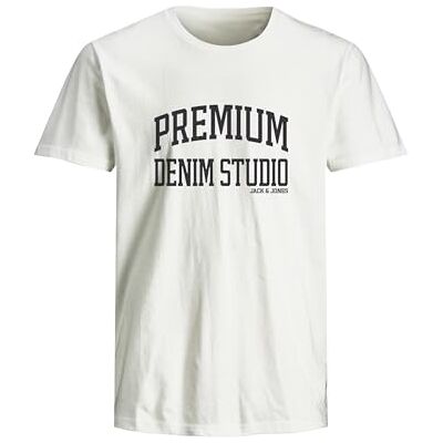 JACK & JONES Jprblutimmy Ss Tee Crew Neck Fst, Vit, L JACK & JONES Jprblutimmy Ss Tee Crew Neck Fst, Vit, L