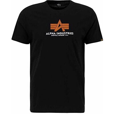 Alpha Industries Basic T Rubber T-shirt för män Black Alpha Industries Basic T Rubber T-shirt för män Black