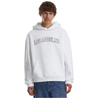Tee Los Angeles Fluffy Hoody, Vit, S Tee Los Angeles Fluffy Hoody, Vit, S