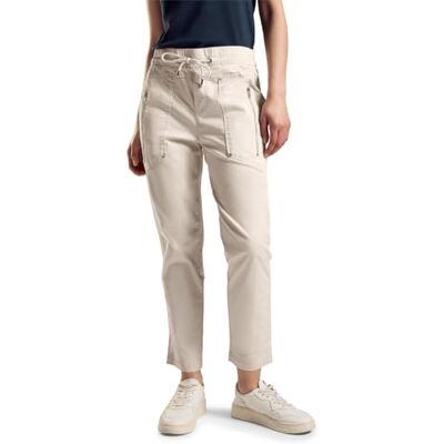 Street One twill byxor med dragkedja, Slät sand beige, 34W x 28L Street One twill byxor med dragkedja, Slät sand beige, 34W x 28L