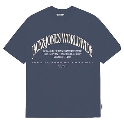 JACK & JONES JACK&JONES JORFREDERIKSBERG Margate Front SS Tee BF, Nattskugga blå/tryck: jj, S JACK & JONES JACK&JONES JORFREDERIKSBERG Margate Front SS Tee BF, Nattskugga blå/tryck: jj, S