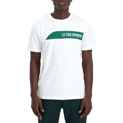 Le Coq Sportif Blandad T-shirt, Ny optisk vit, S Le Coq Sportif Blandad T-shirt, Ny optisk vit, S