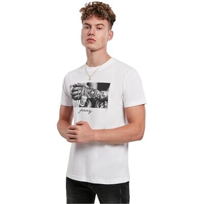 Tee herr Pray 2.0 T-shirt, Vit, XS Tee herr Pray 2.0 T-shirt, Vit, XS