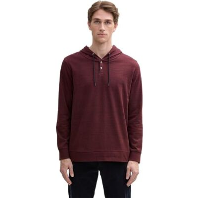 TOM TAILOR Långärmad T-shirt för män, 10341 lila, M TOM TAILOR Långärmad T-shirt för män, 10341 lila, M