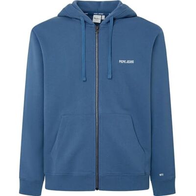 Pepe Jeans herr sagan tröja med huva, Blå (Havsblå), XS Pepe Jeans herr sagan tröja med huva, Blå (Havsblå), XS