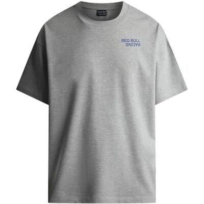 Red Bull Racing X Pepe Jeans herr reflekterande logotyp t-shirt t-shirt, grå (Marl Gray), M, Grå (Marl grå), M Red Bull Racing X Pepe Jeans herr reflekterande logotyp t-shirt t-shirt, grå (Marl Gray), M, Grå (Marl grå), M