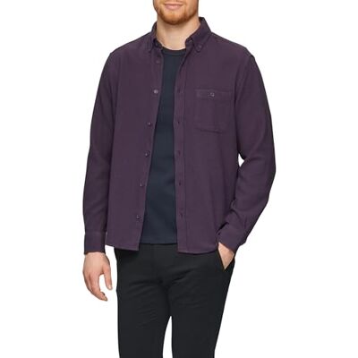 s.Oliver Regular fit: Button-down skjorta av strukturmaterial, 4868 lila, 3XL s.Oliver Regular fit: Button-down skjorta av strukturmaterial, 4868 lila, 3XL