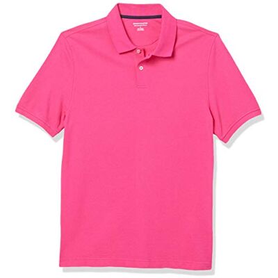 Amazon Essentials Men's Pikétröja i smal passform i bomull, Varmrosa, XXL Amazon Essentials Men's Pikétröja i smal passform i bomull, Varmrosa, XXL