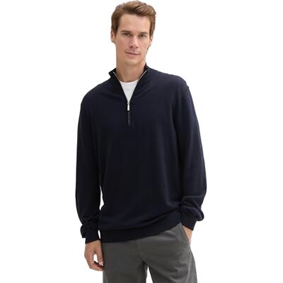 TOM TAILOR herrtröja, 13160 Stickad marinblå smälter, XXL TOM TAILOR herrtröja, 13160 Stickad marinblå smälter, XXL